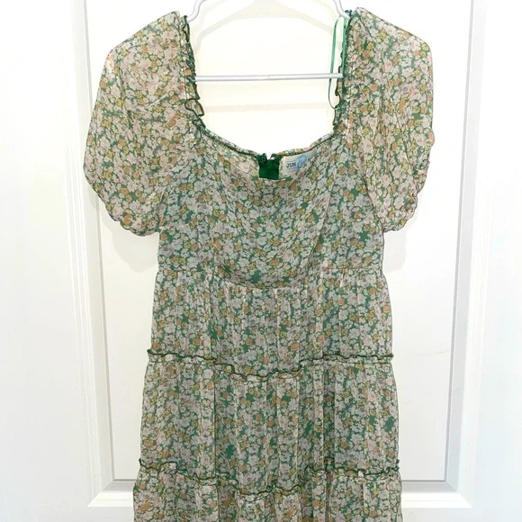 Francesca's Collections | Dresses | Jun Ivy Green Floral Dress From Francescas | Poshmark Francesca's Collections | Dresses | Jun Ivy Green Floral Dress From Francescas | Poshmark
